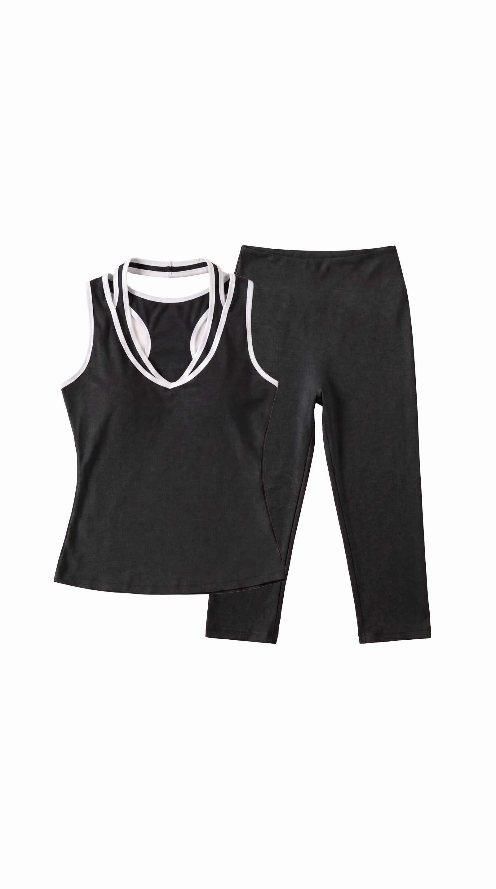 2 Layers Halter tops and Pants Set