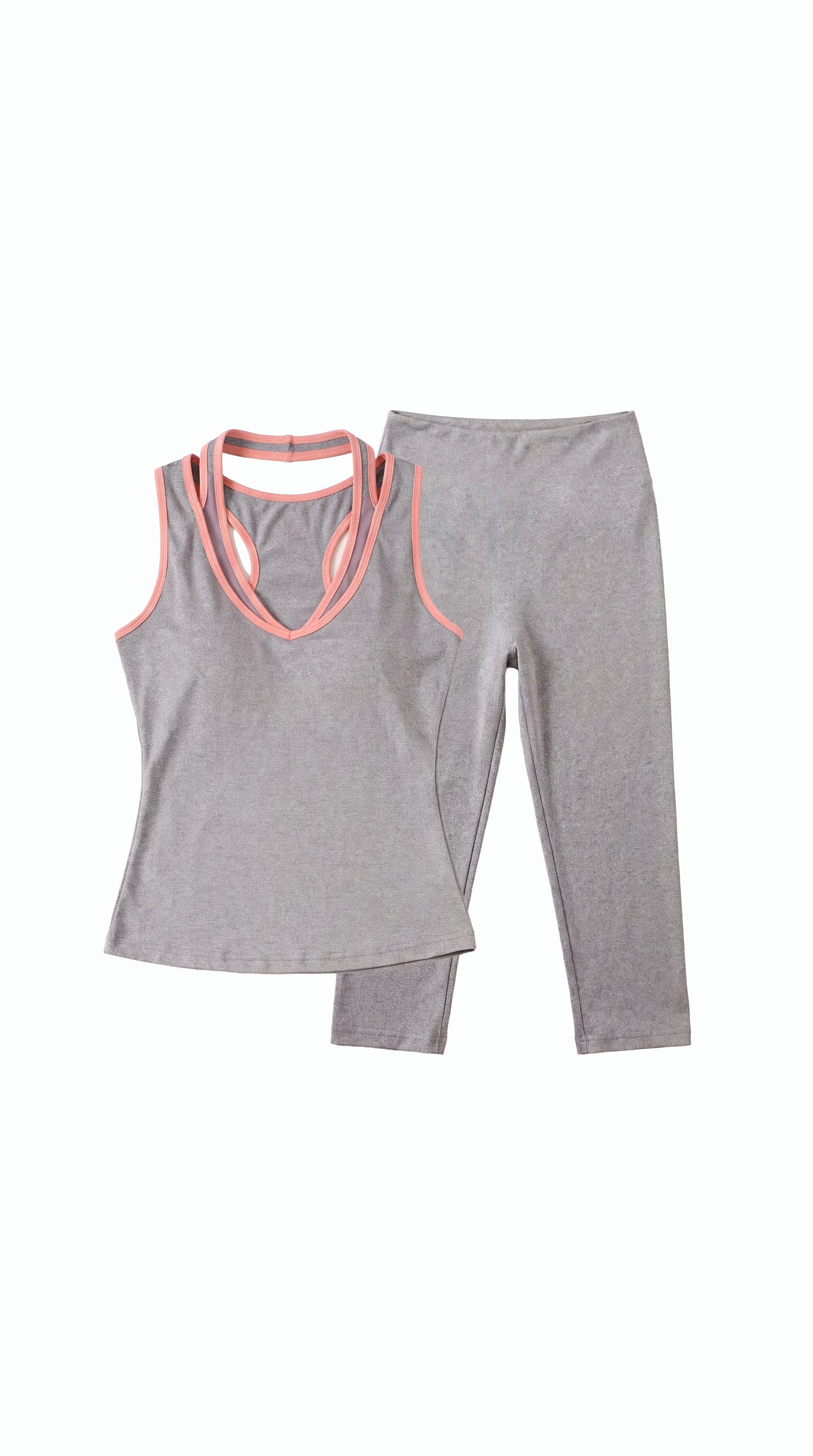 2 Layers Halter tops and Pants Set